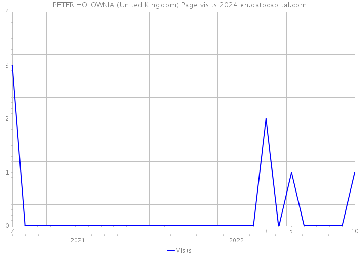 PETER HOLOWNIA (United Kingdom) Page visits 2024 