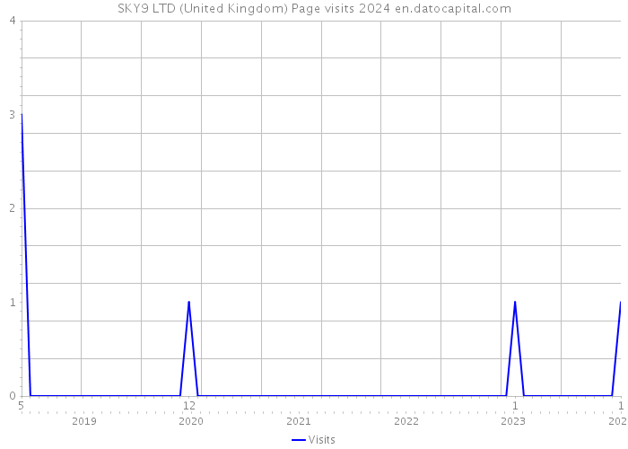 SKY9 LTD (United Kingdom) Page visits 2024 