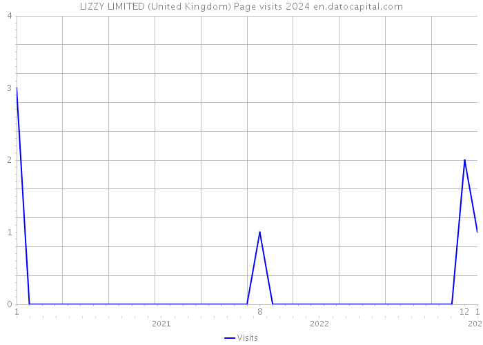LIZZY LIMITED (United Kingdom) Page visits 2024 