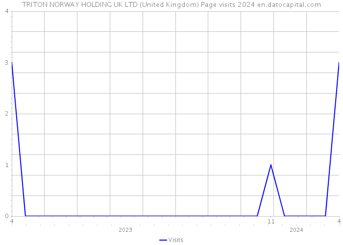TRITON NORWAY HOLDING UK LTD (United Kingdom) Page visits 2024 