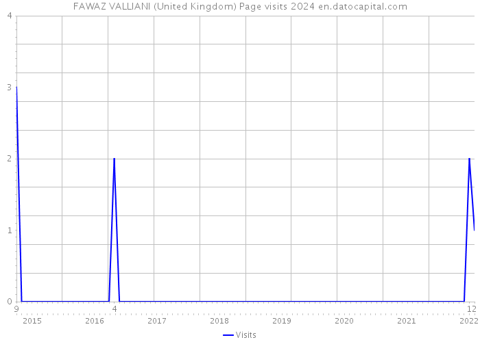 FAWAZ VALLIANI (United Kingdom) Page visits 2024 