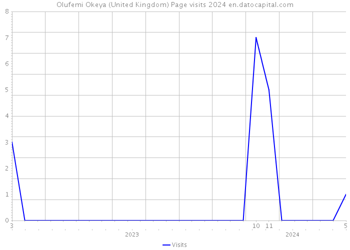 Olufemi Okeya (United Kingdom) Page visits 2024 