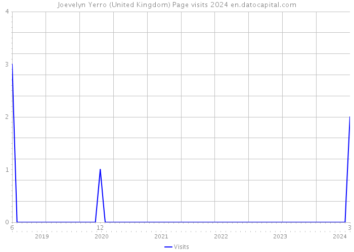 Joevelyn Yerro (United Kingdom) Page visits 2024 