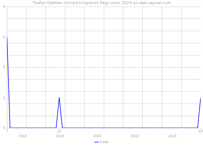 Tayfun Dalman (United Kingdom) Page visits 2024 