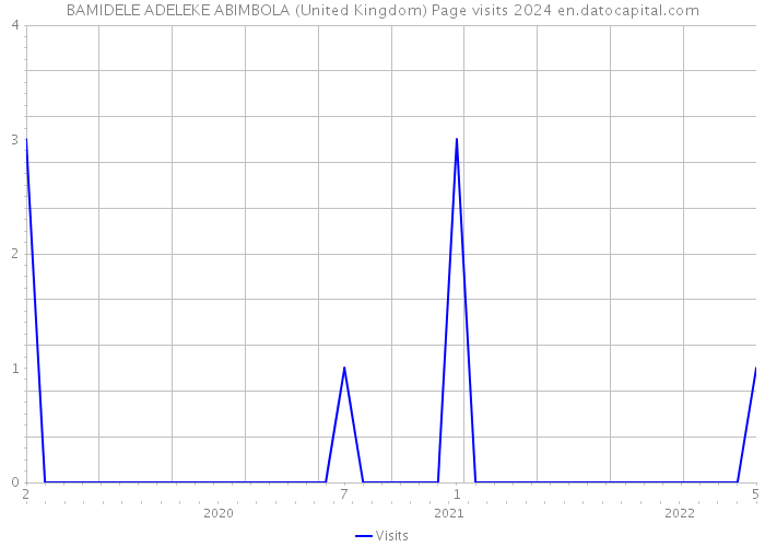 BAMIDELE ADELEKE ABIMBOLA (United Kingdom) Page visits 2024 