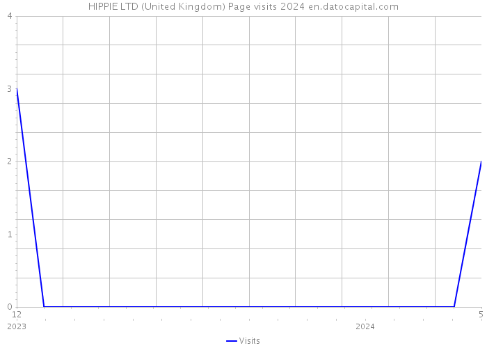 HIPPIE LTD (United Kingdom) Page visits 2024 