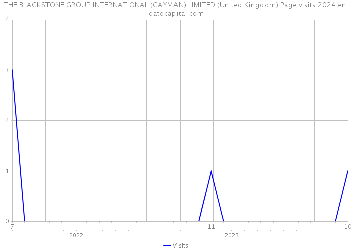 THE BLACKSTONE GROUP INTERNATIONAL (CAYMAN) LIMITED (United Kingdom) Page visits 2024 