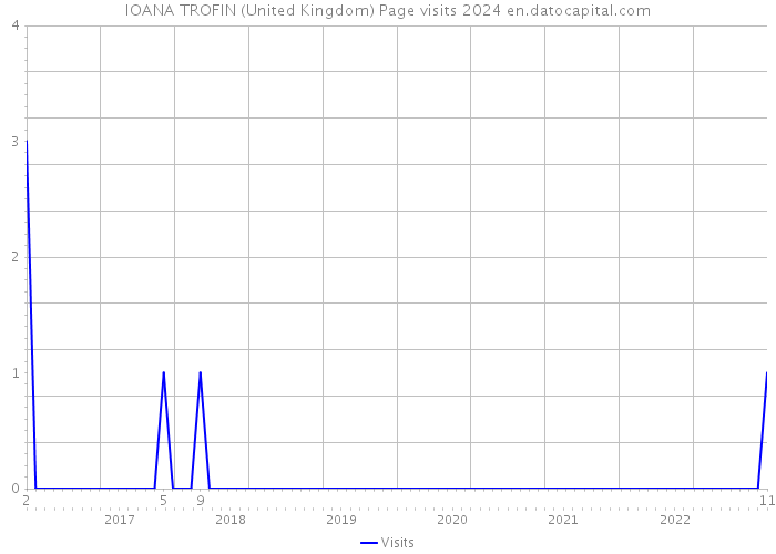IOANA TROFIN (United Kingdom) Page visits 2024 