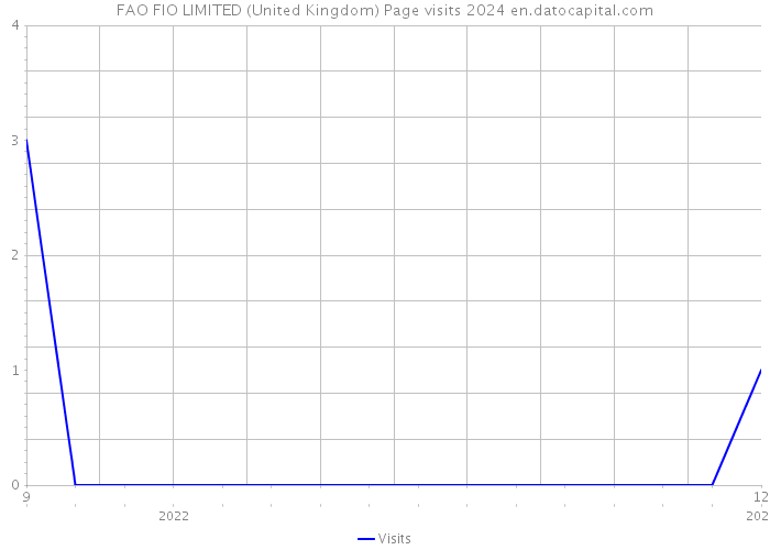 FAO FIO LIMITED (United Kingdom) Page visits 2024 