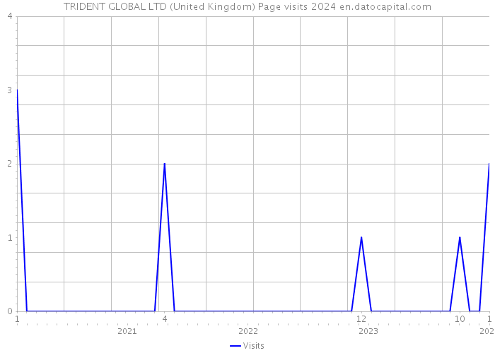 TRIDENT GLOBAL LTD (United Kingdom) Page visits 2024 