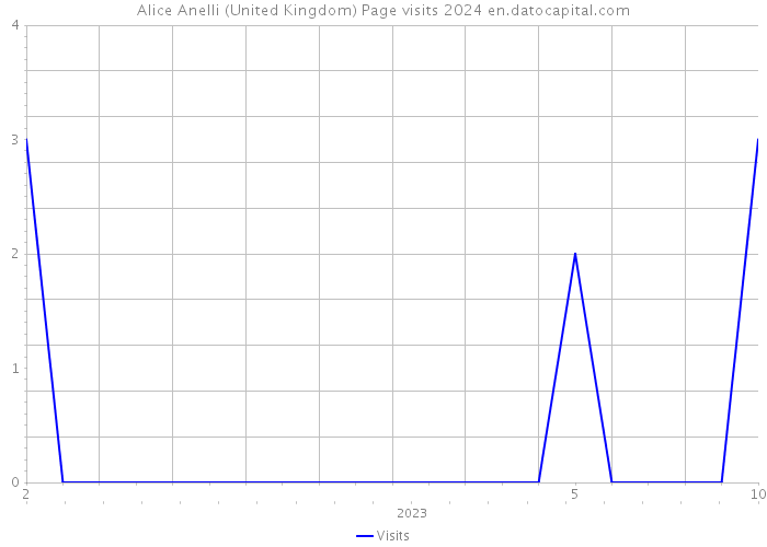 Alice Anelli (United Kingdom) Page visits 2024 