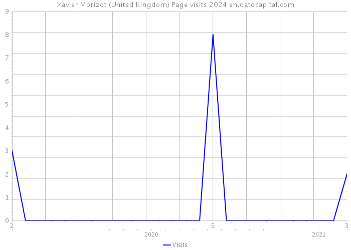 Xavier Morizot (United Kingdom) Page visits 2024 
