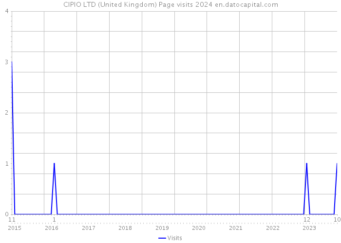 CIPIO LTD (United Kingdom) Page visits 2024 