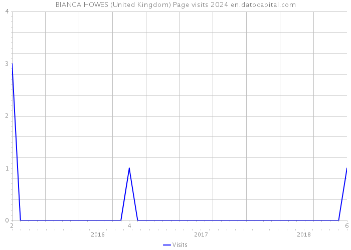 BIANCA HOWES (United Kingdom) Page visits 2024 