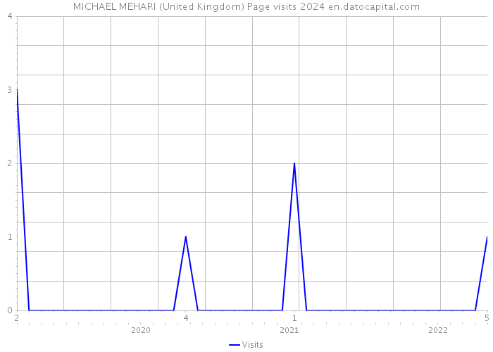 MICHAEL MEHARI (United Kingdom) Page visits 2024 