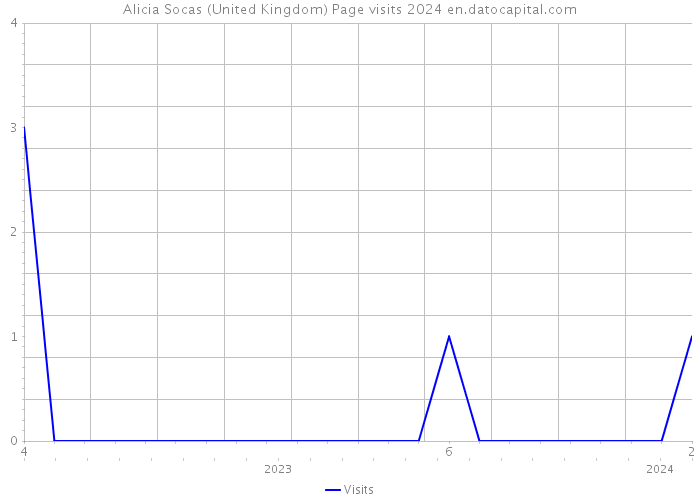 Alicia Socas (United Kingdom) Page visits 2024 