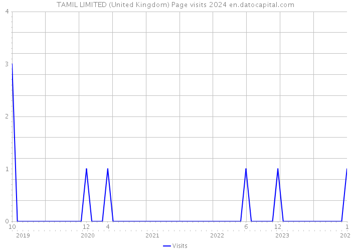 TAMIL LIMITED (United Kingdom) Page visits 2024 