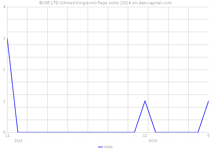 BUSE LTD (United Kingdom) Page visits 2024 
