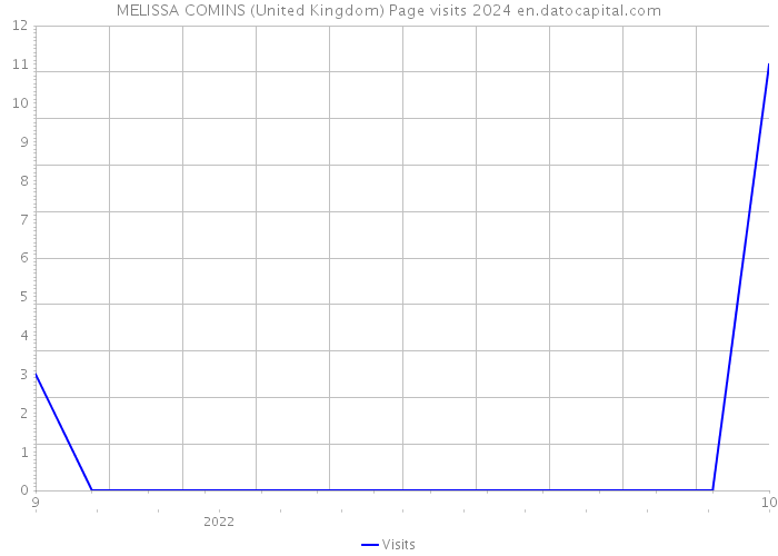 MELISSA COMINS (United Kingdom) Page visits 2024 