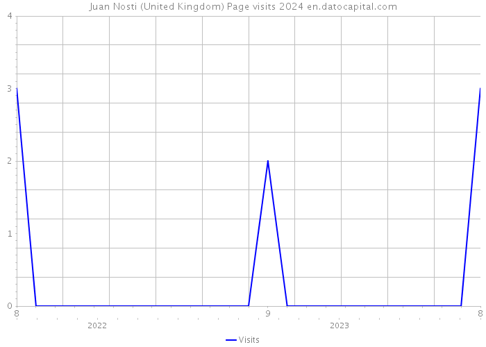 Juan Nosti (United Kingdom) Page visits 2024 