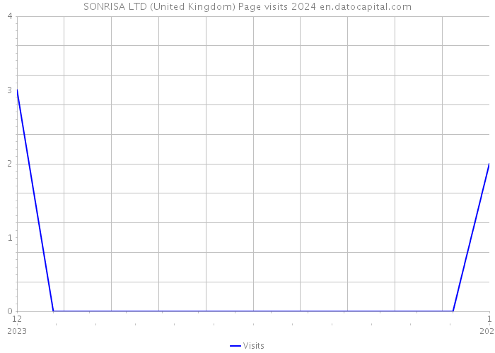 SONRISA LTD (United Kingdom) Page visits 2024 