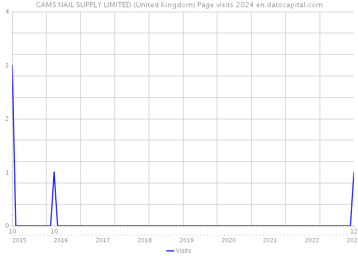 CAMS NAIL SUPPLY LIMITED (United Kingdom) Page visits 2024 