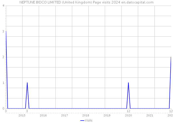 NEPTUNE BIDCO LIMITED (United Kingdom) Page visits 2024 