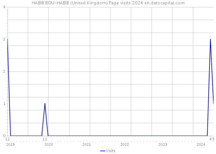 HABIB BOU-HABIB (United Kingdom) Page visits 2024 