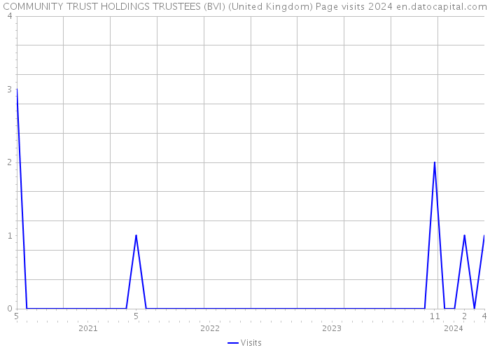 COMMUNITY TRUST HOLDINGS TRUSTEES (BVI) (United Kingdom) Page visits 2024 
