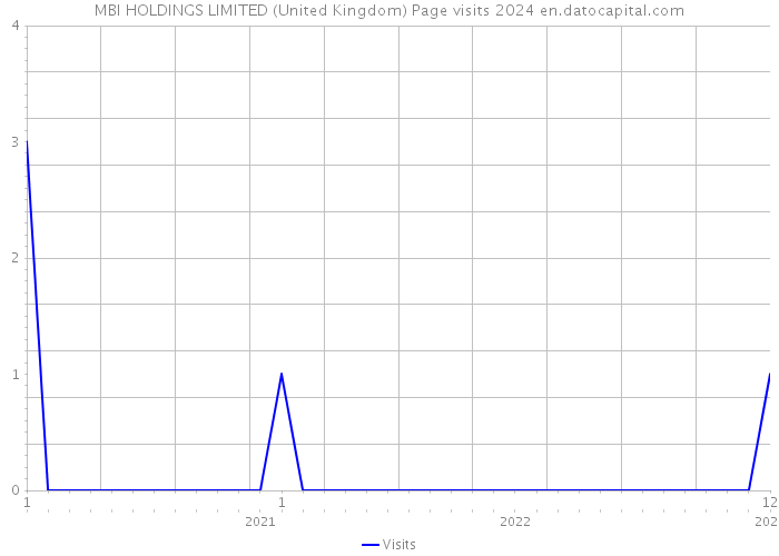 MBI HOLDINGS LIMITED (United Kingdom) Page visits 2024 