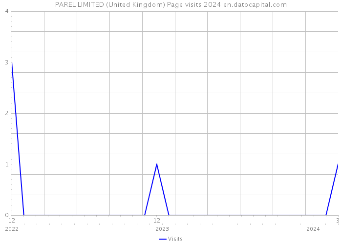 PAREL LIMITED (United Kingdom) Page visits 2024 