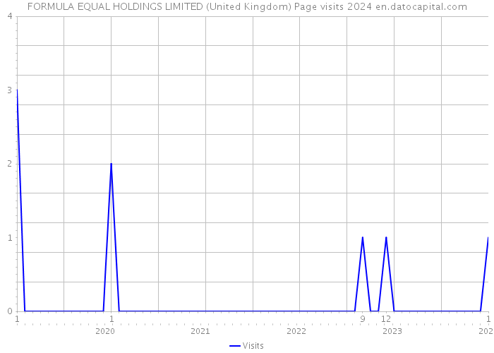 FORMULA EQUAL HOLDINGS LIMITED (United Kingdom) Page visits 2024 