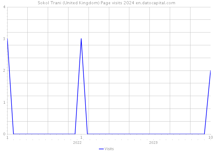 Sokol Trani (United Kingdom) Page visits 2024 