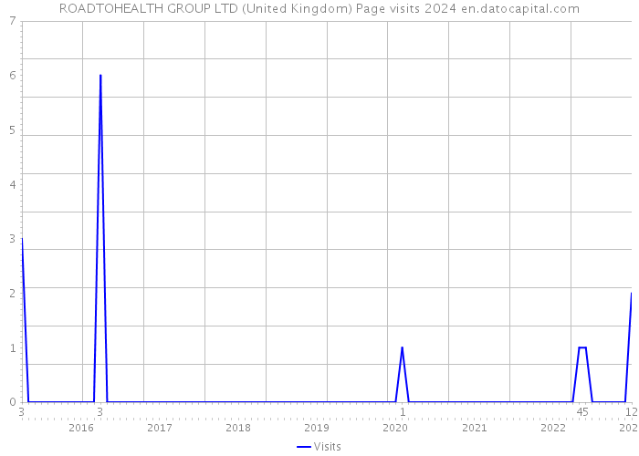 ROADTOHEALTH GROUP LTD (United Kingdom) Page visits 2024 