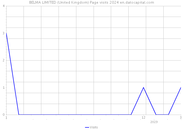 BELMA LIMITED (United Kingdom) Page visits 2024 
