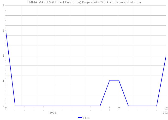 EMMA MAPLES (United Kingdom) Page visits 2024 