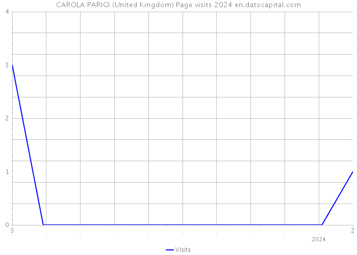 CAROLA PARIGI (United Kingdom) Page visits 2024 