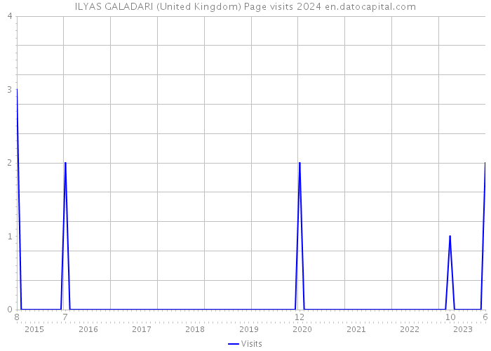 ILYAS GALADARI (United Kingdom) Page visits 2024 