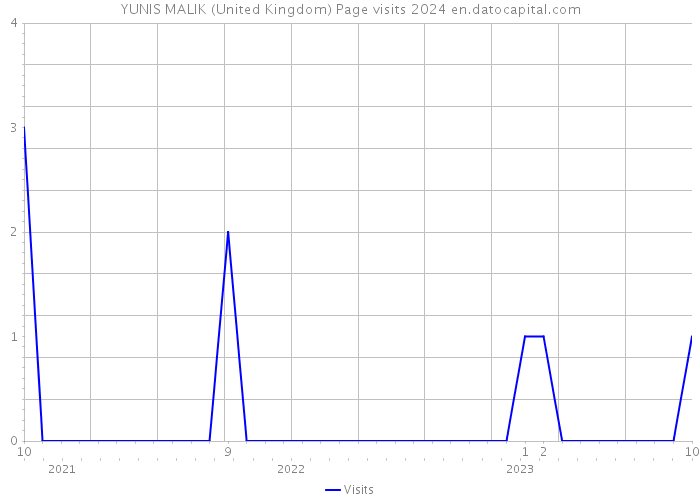 YUNIS MALIK (United Kingdom) Page visits 2024 