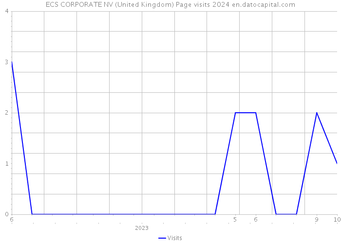 ECS CORPORATE NV (United Kingdom) Page visits 2024 