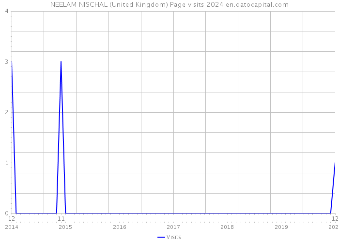 NEELAM NISCHAL (United Kingdom) Page visits 2024 