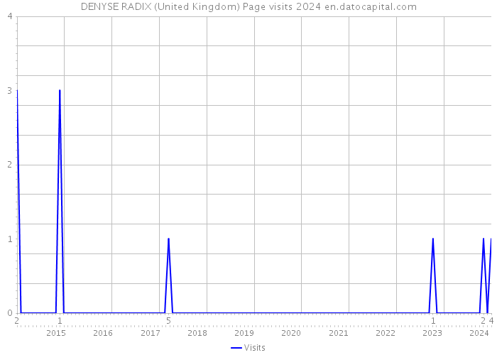 DENYSE RADIX (United Kingdom) Page visits 2024 