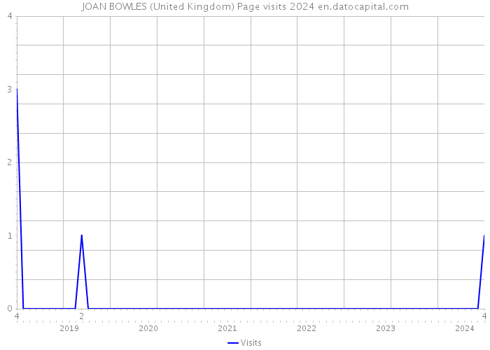 JOAN BOWLES (United Kingdom) Page visits 2024 