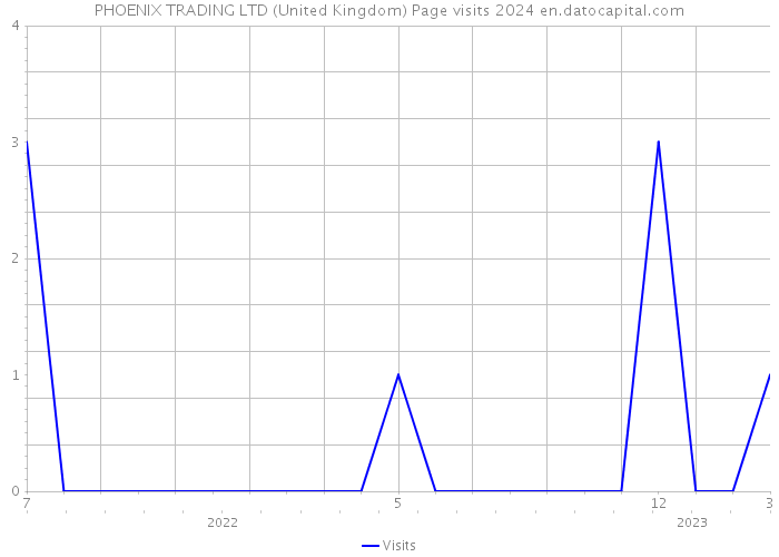 PHOENIX TRADING LTD (United Kingdom) Page visits 2024 