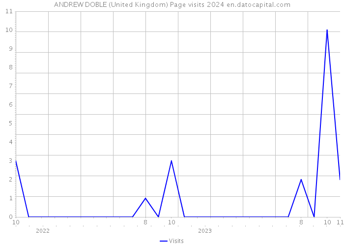 ANDREW DOBLE (United Kingdom) Page visits 2024 