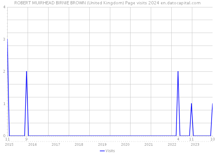 ROBERT MUIRHEAD BIRNIE BROWN (United Kingdom) Page visits 2024 