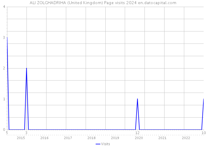 ALI ZOLGHADRIHA (United Kingdom) Page visits 2024 
