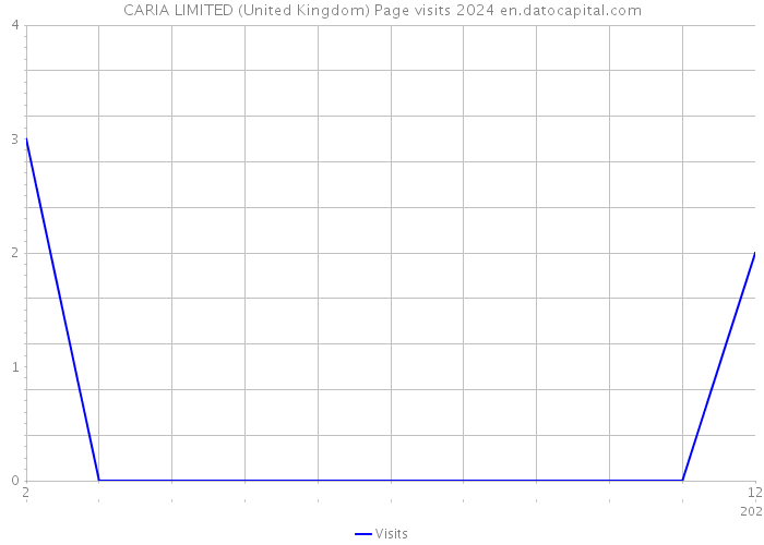 CARIA LIMITED (United Kingdom) Page visits 2024 