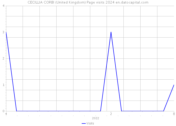 CECILLIA CORBI (United Kingdom) Page visits 2024 
