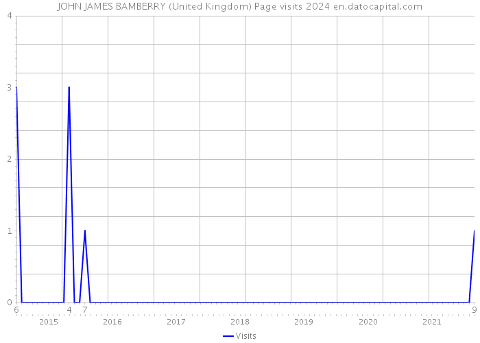 JOHN JAMES BAMBERRY (United Kingdom) Page visits 2024 